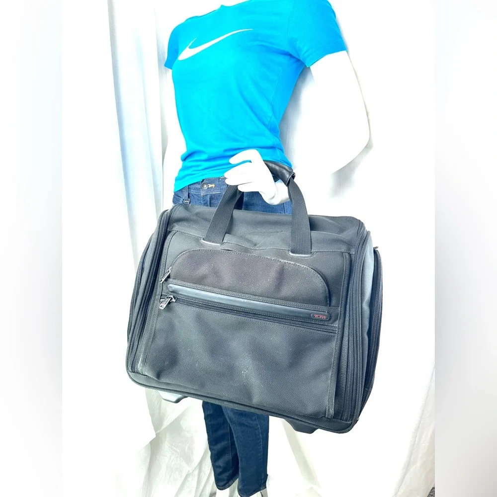 TUMI Alpha Wheeled Black Ballistic Nylon 17